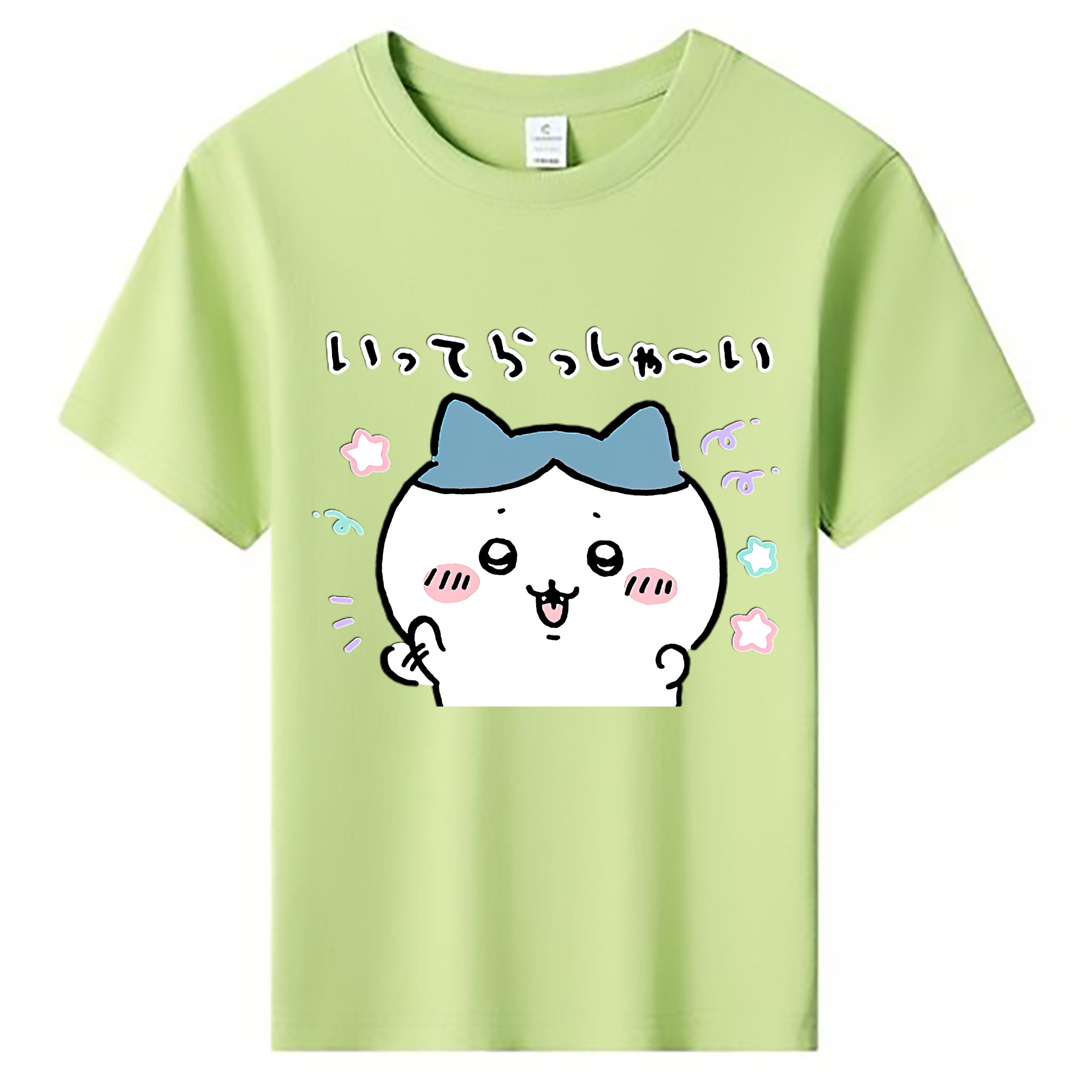（画像用） ちいかわ ハチワレ Chii-kawa hachiware 綿100％キッズTシャツ（フロントプリント）
